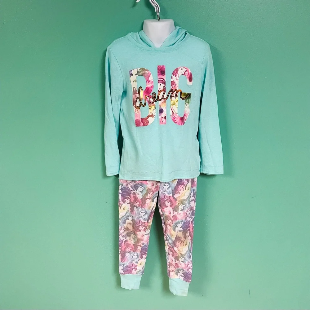 Disney x Jumping Beans Multicolor Princess Dream Big Top & Legging Set Size 4/5*